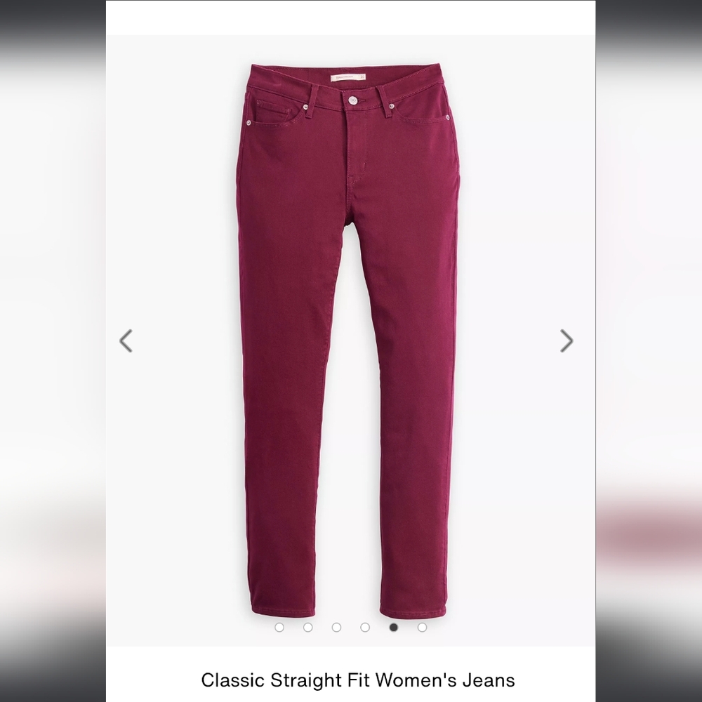 Levi's Women's Classic Straight Jeans, Size: 20W M, Color: Windsor Wine, NWT